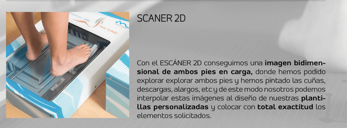 Escáner 2D para diseño de plantillas personalizadas